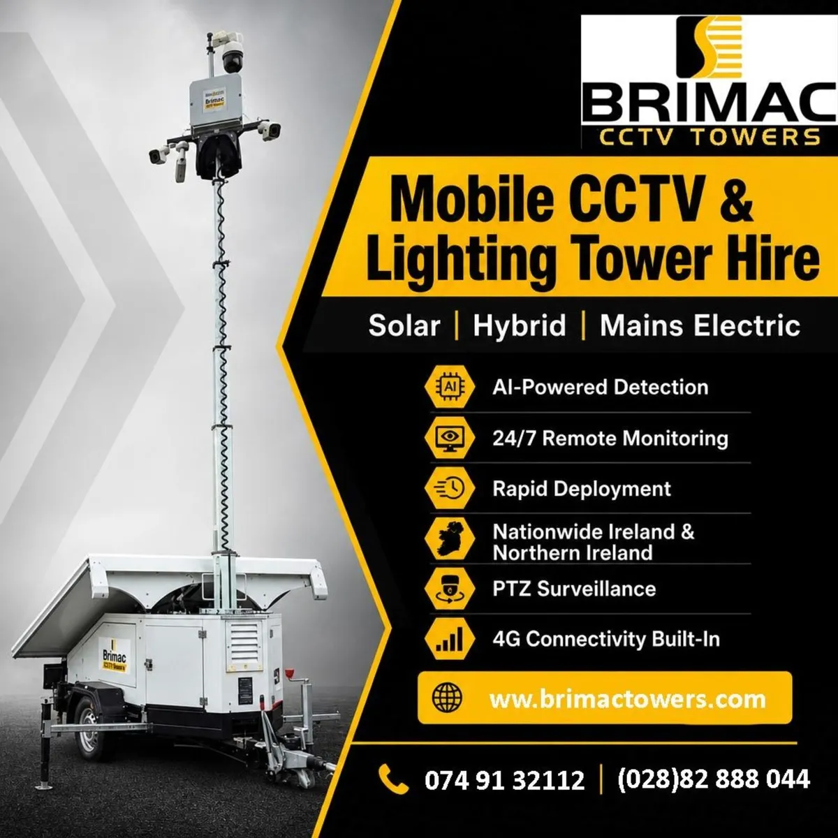 Mobile CCTV Surveillance Towers – Hire & Sales - Image 1