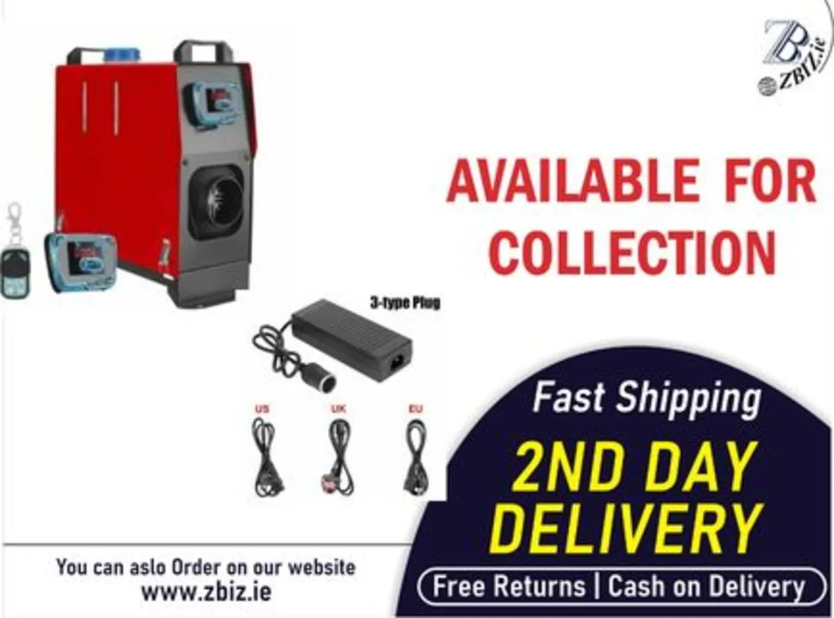 5/8KW Diesel Heater with Charger 12V Air Heater - Image 1