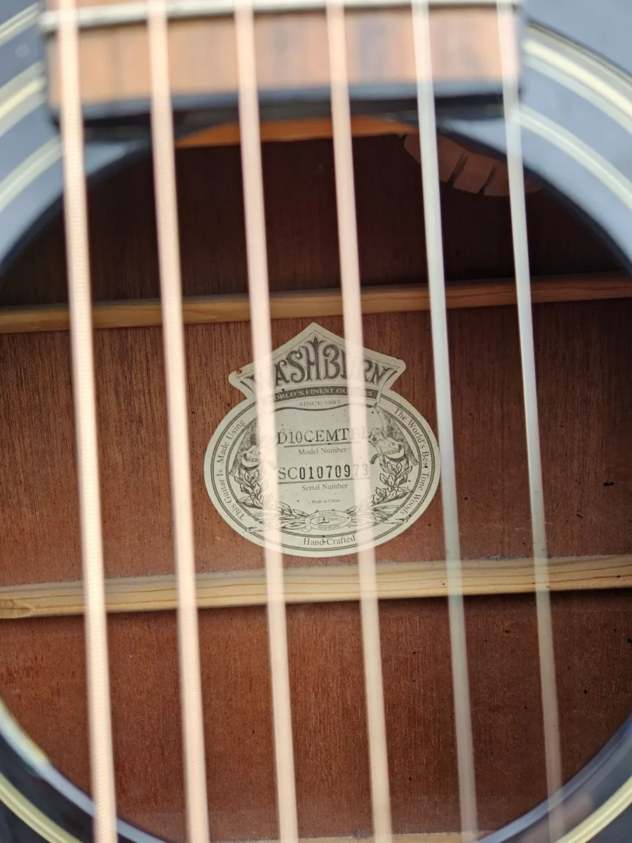 WASHBURN D10 CE Semi-Acoustic Guitar - Image 2