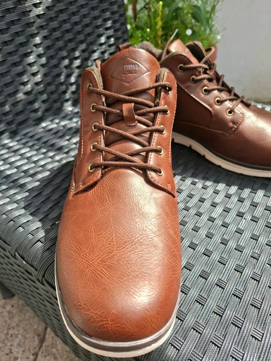 Men's Brown Leather Boots Brand New UK12 - Image 2