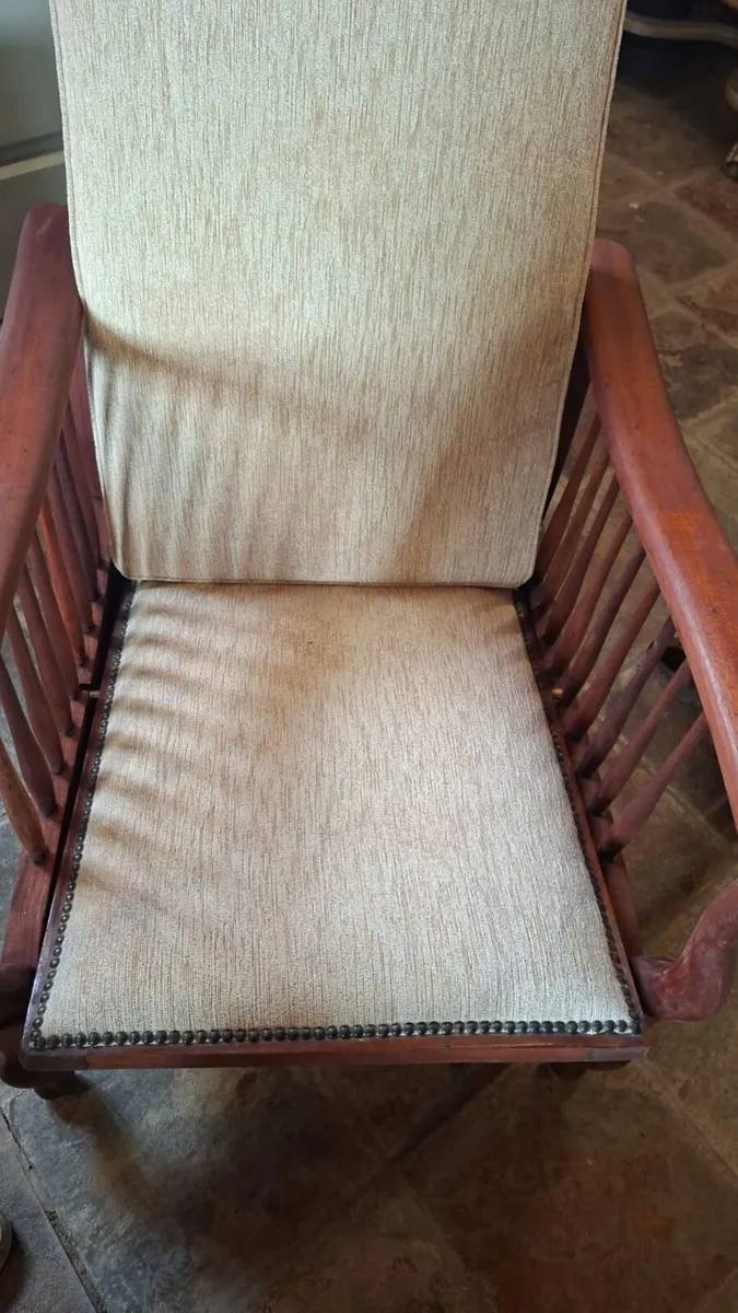 Early 20th century morris style chair - Image 2
