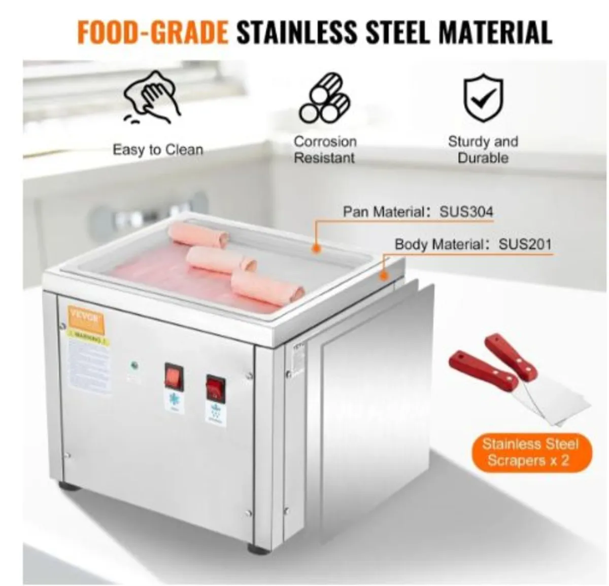 Fried Ice Cream Machine for Ice Cream & Yogurt - Image 4