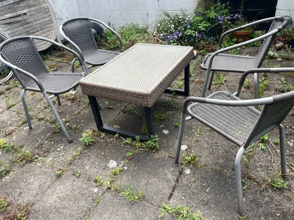 Outdoor Table and Chairs - Image 2