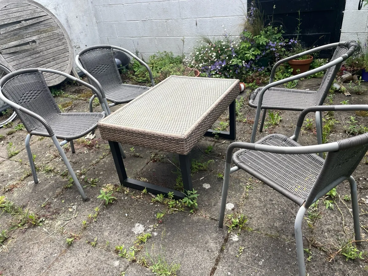 Outdoor Table and Chairs - Image 1