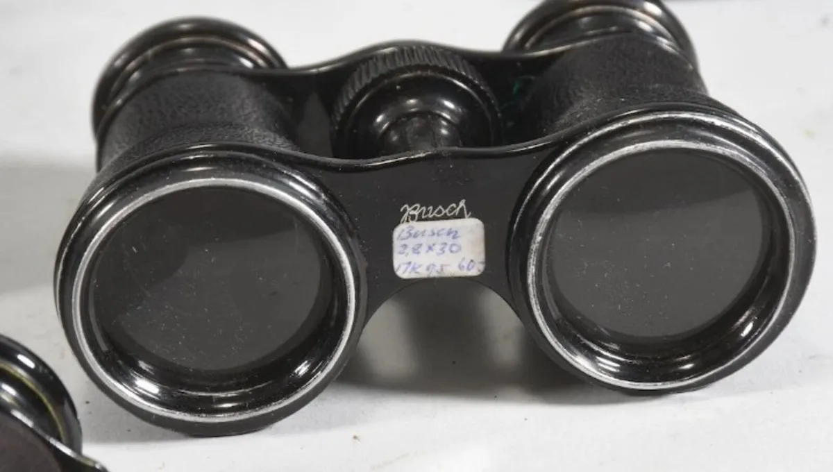 5 antique French and German binoculars - Image 4