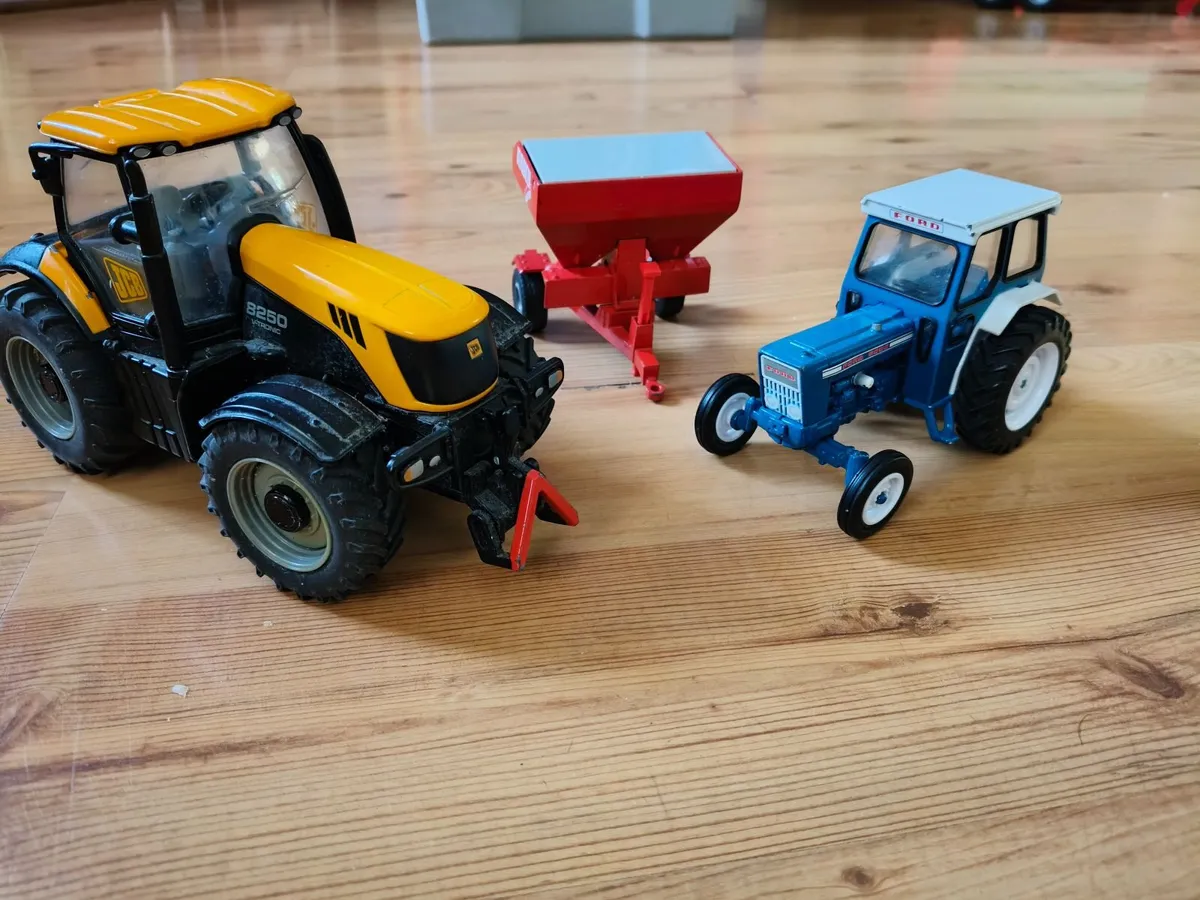Jcb and Ford Tractor and one Trailer