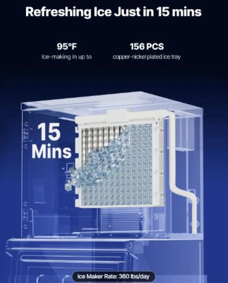 Commercial Ice Maker Machine - Head, 163 KG/Day - Image 4