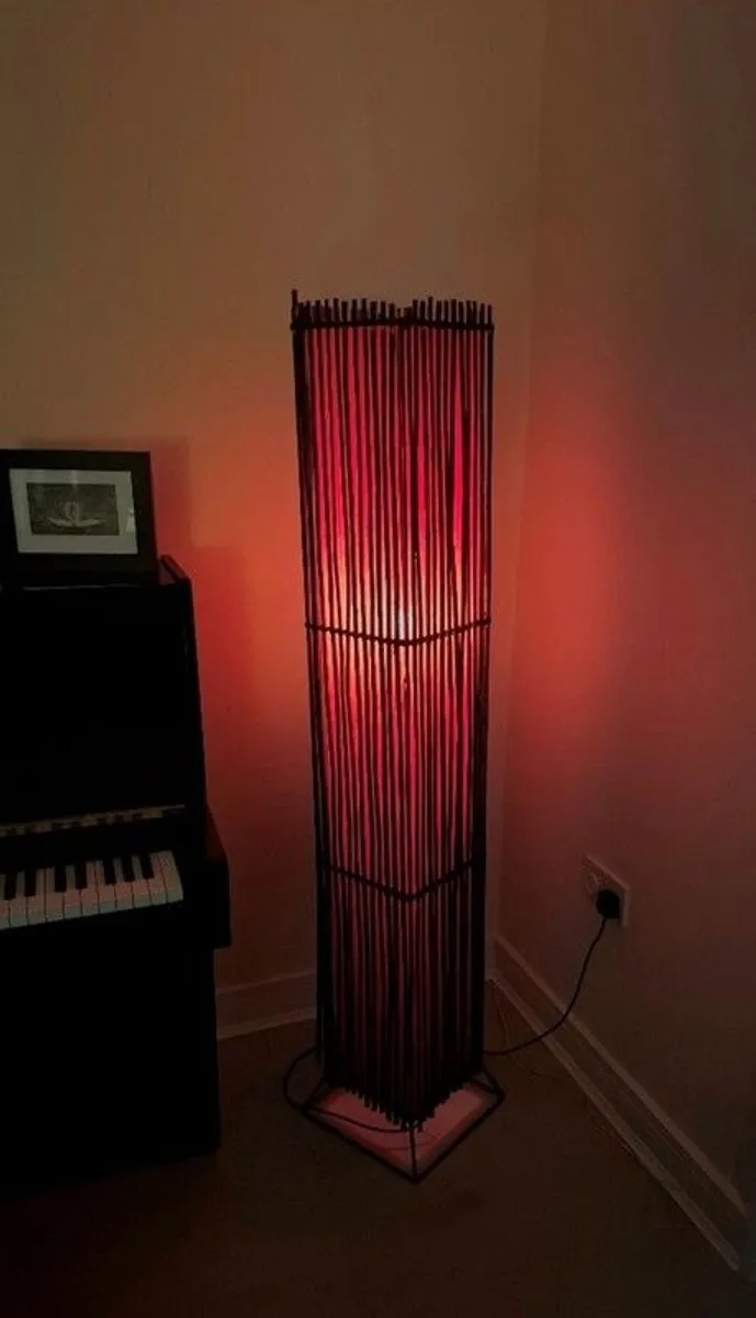 Beautiful bamboo floor lamp for sale - Image 1