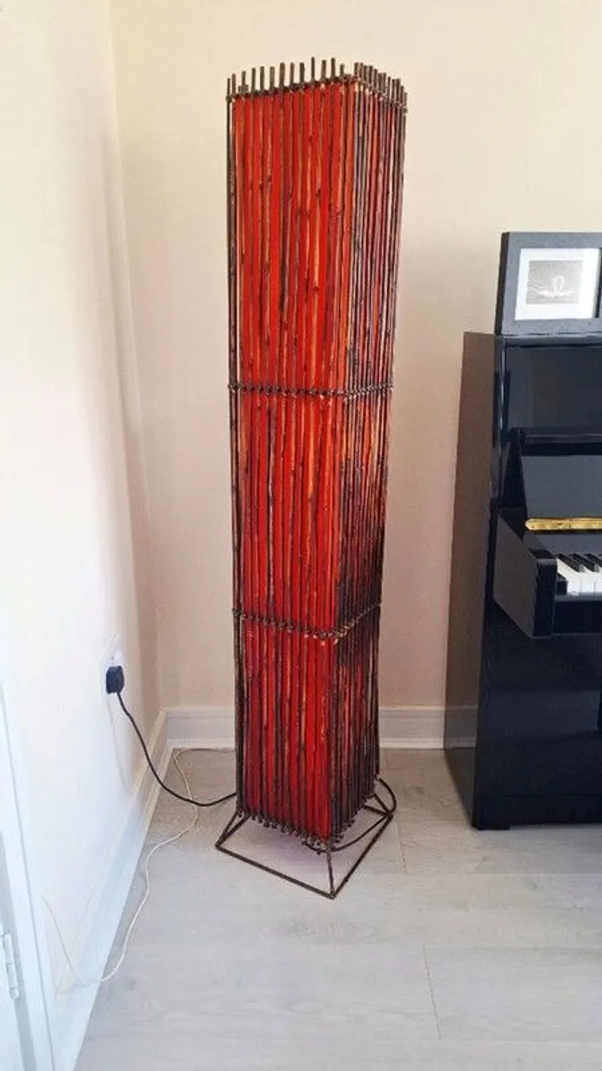 Beautiful bamboo floor lamp for sale - Image 2