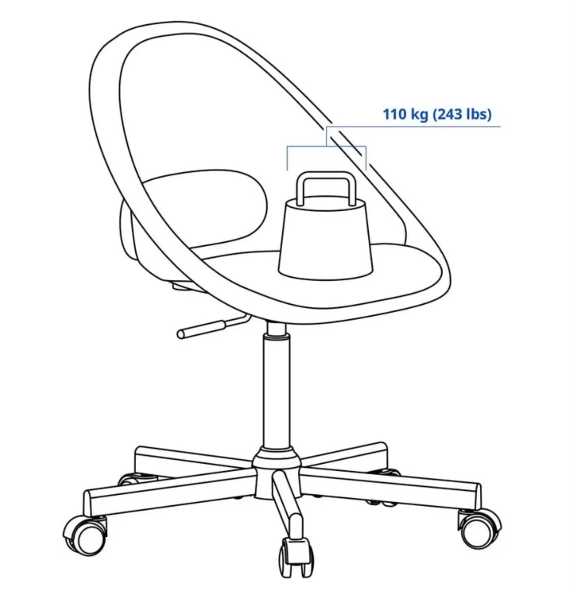 Loberget / Malskär - Ikea - Swivel Chair white - Image 3