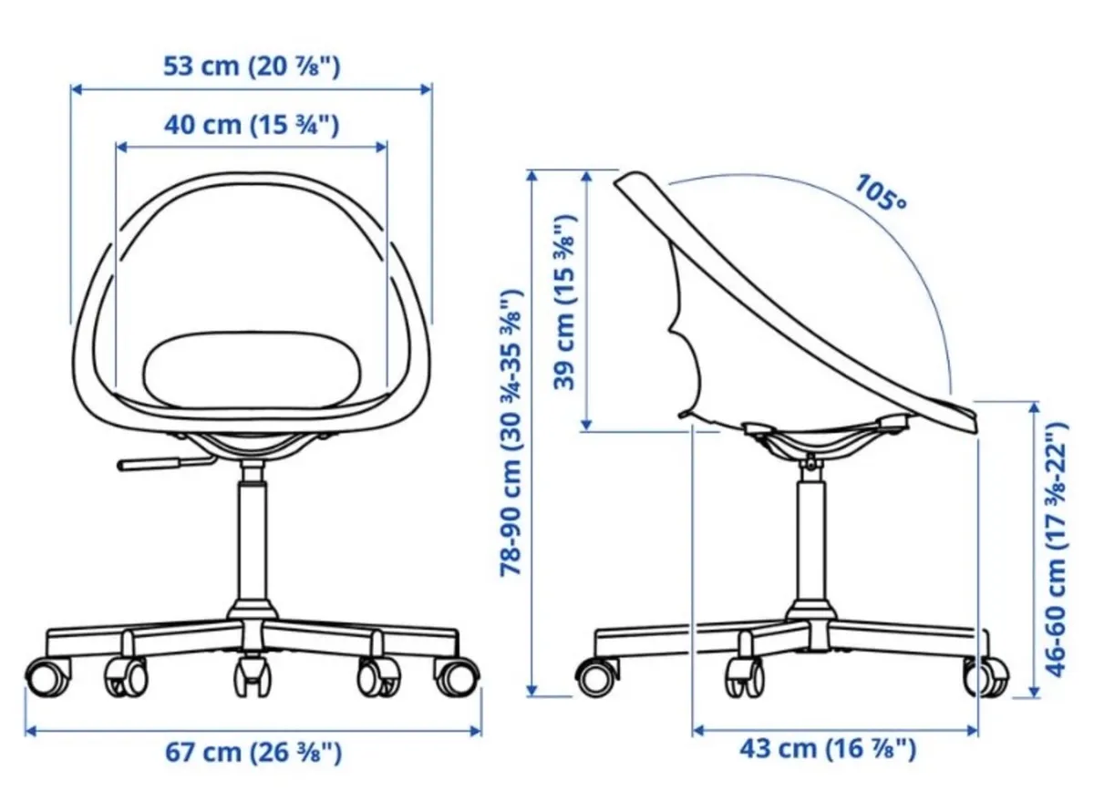 Loberget / Malskär - Ikea - Swivel Chair white - Image 4