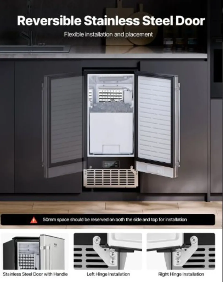 Undercounter Built-in Ice Maker, 80 Lbs/Day Under - Image 2