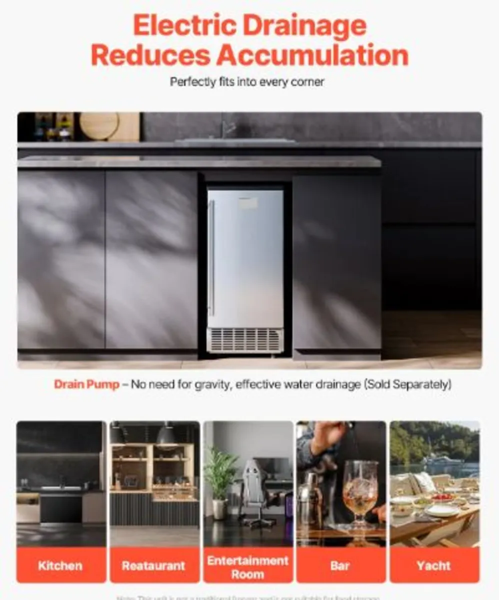 Undercounter Built-in Ice Maker, 80 Lbs/Day Under - Image 3