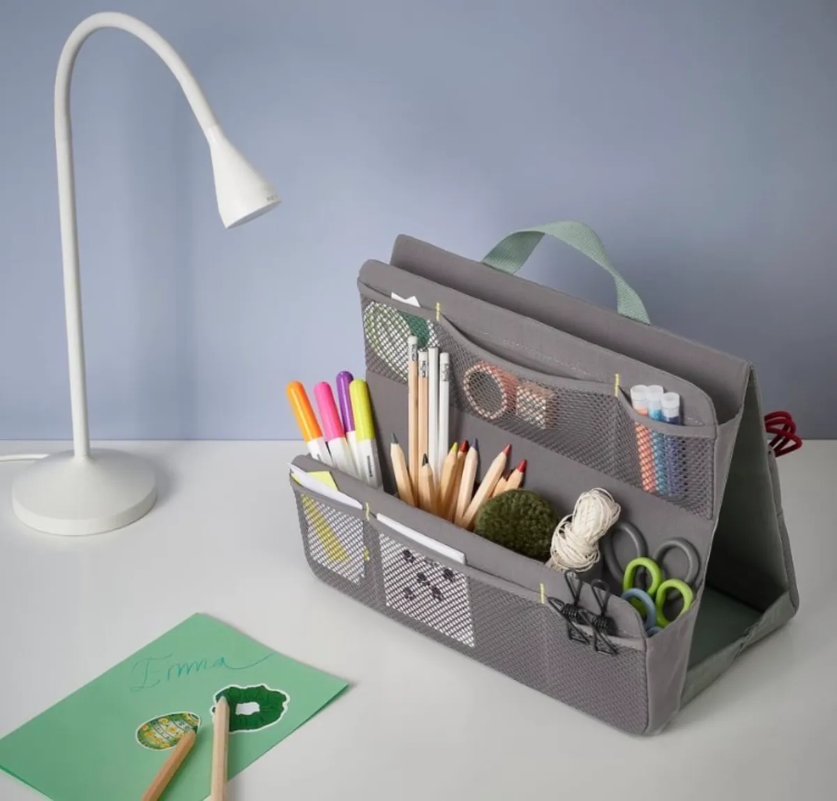 Övning, IKEA - desk organiser, grey - Image 1