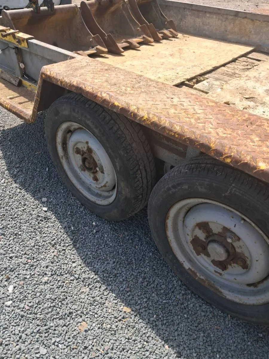 Ivor Williams plant trailer tri axle - Image 4