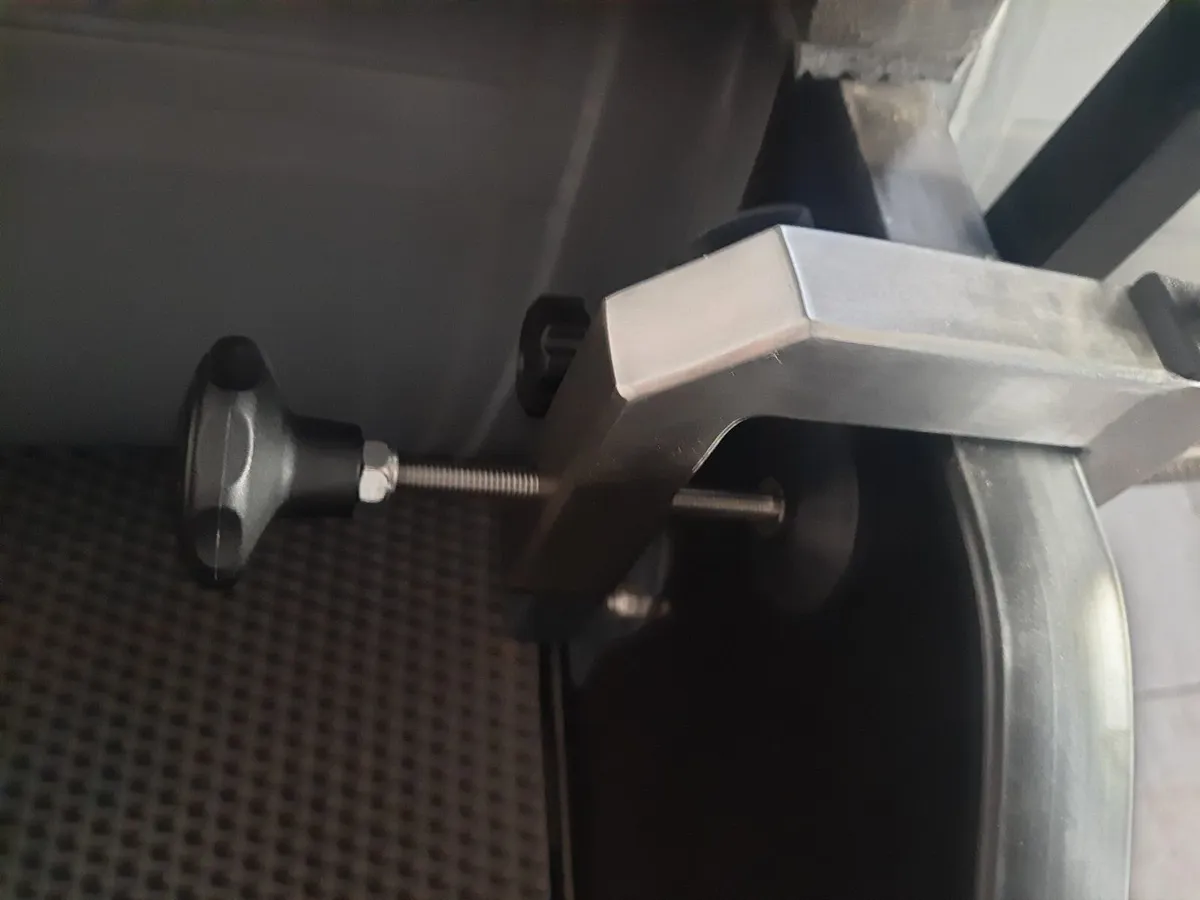 Transducer mount for large transducers , bended . - Image 2