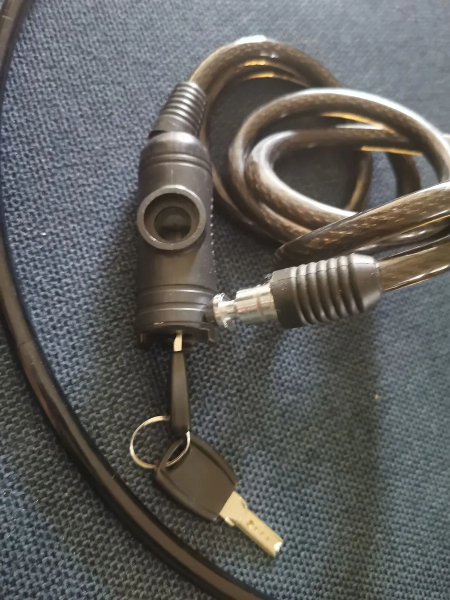 Bike lock with security cable - Image 2