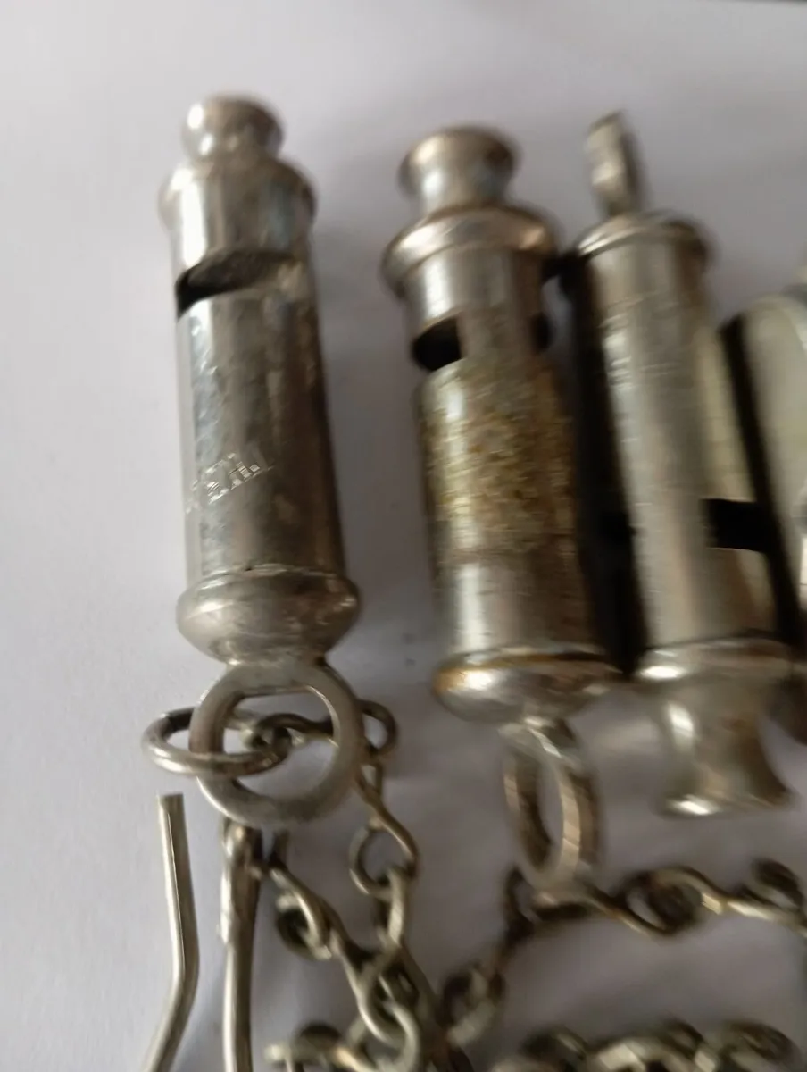 Old Vintage Gardai Whistles - Image 1