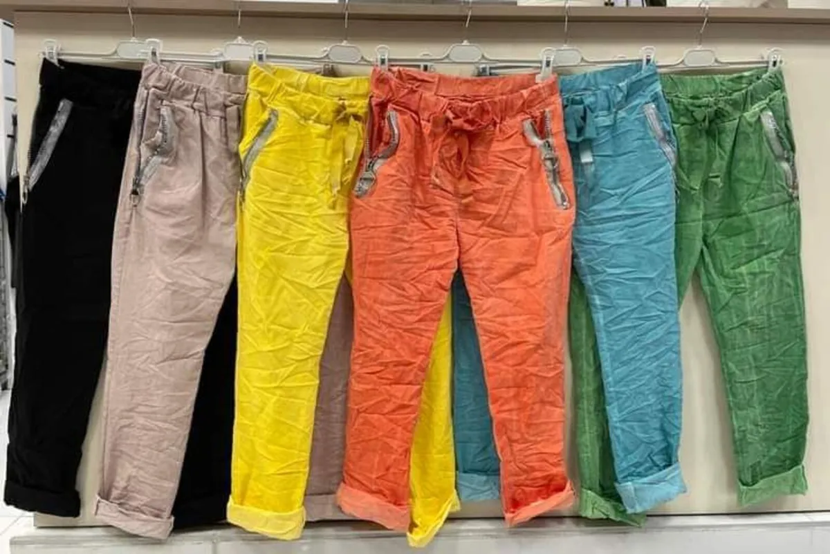 ladies italian stretch trousers 10/18 - Image 4