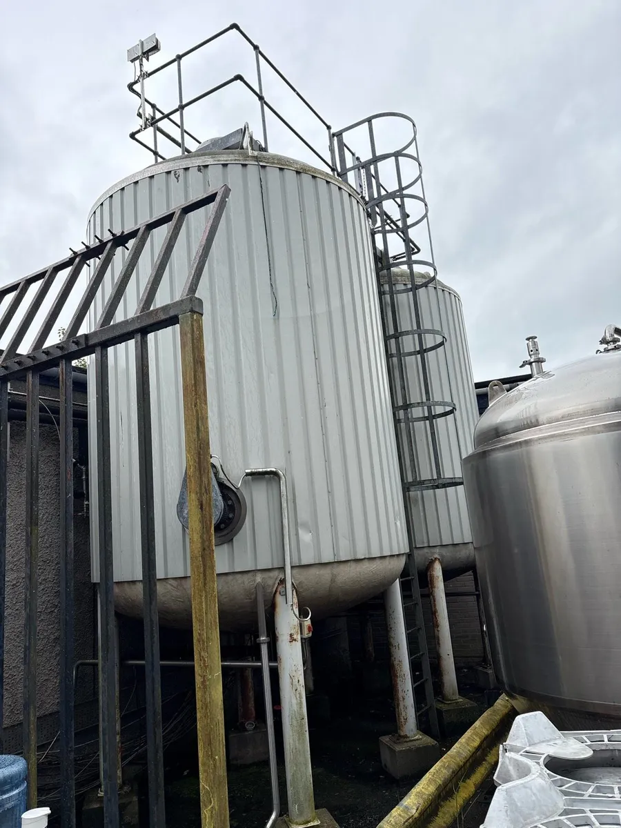 2 X 15,000 Litre Stainless Steel Ex BBT Tanks - Image 1