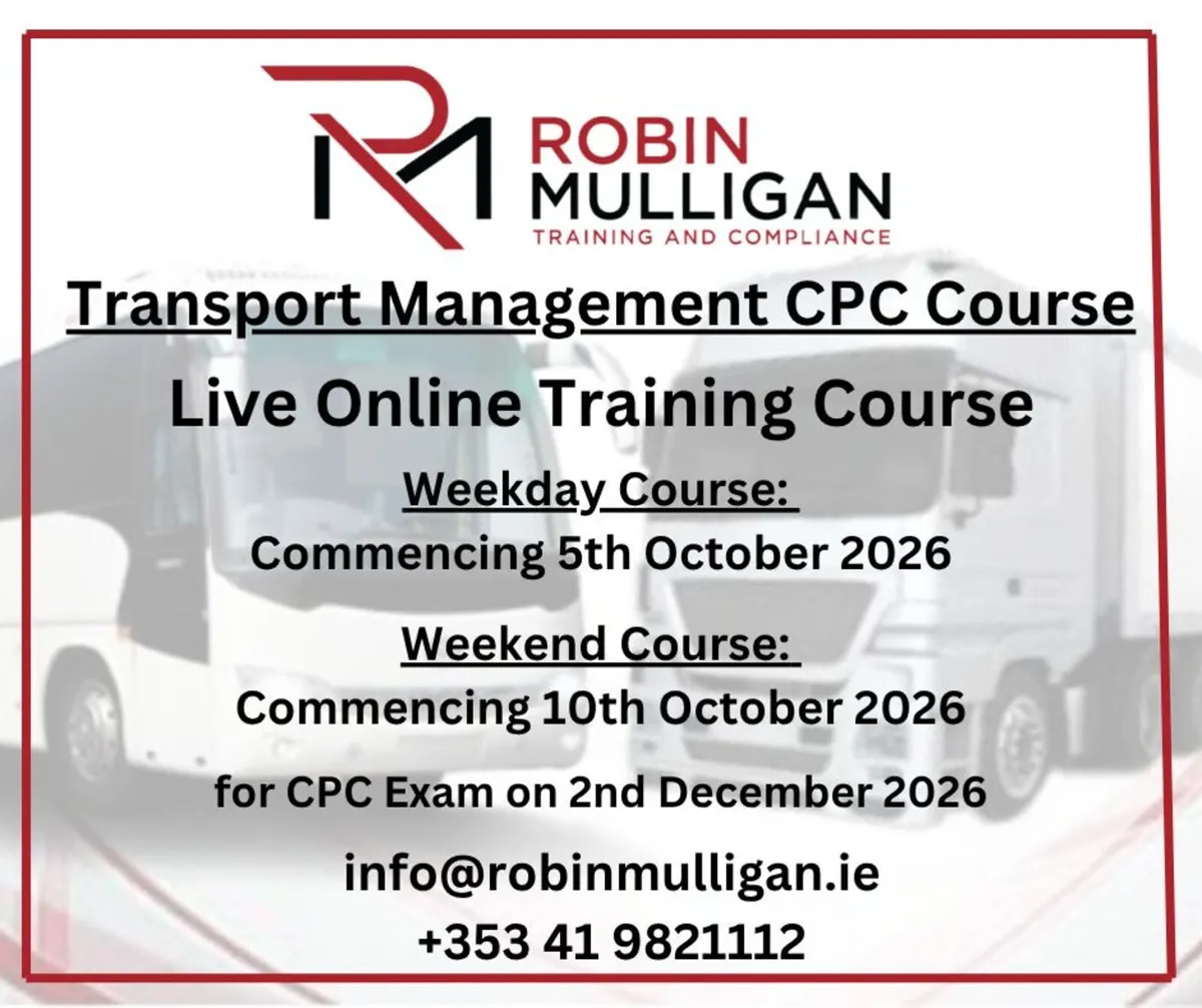 Online Transport Management CPC Course 2026