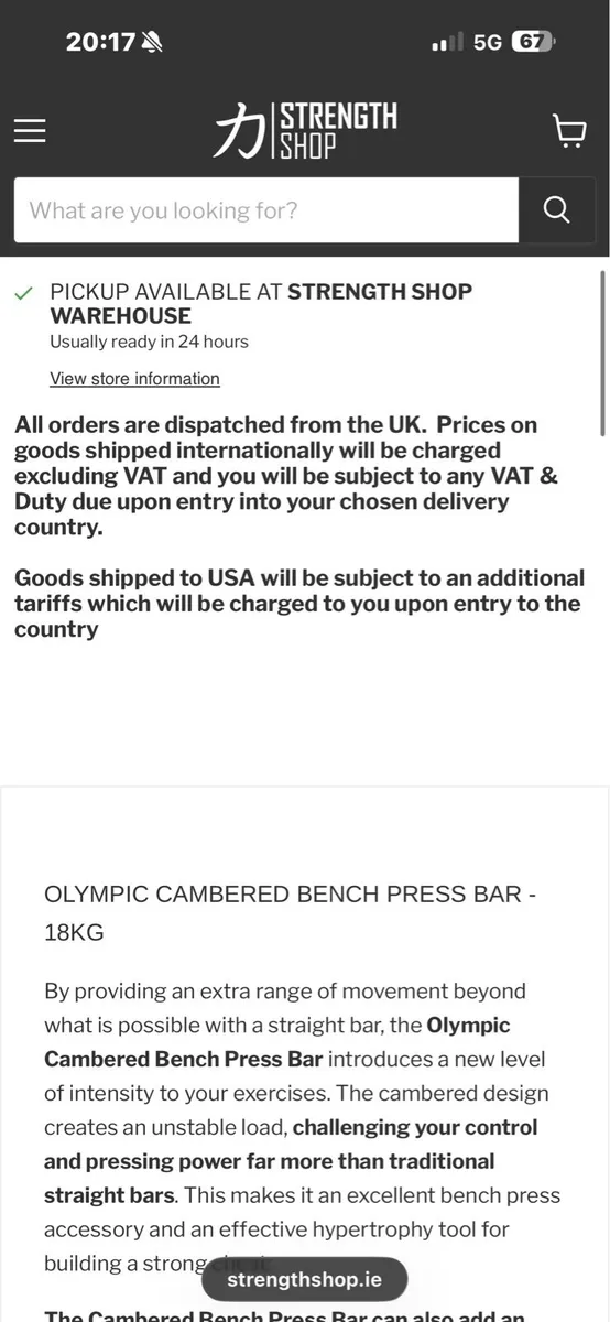 STRENGHTMAX OLYMPIC CAMBER BARBELL + COLLARS!!! - Image 3
