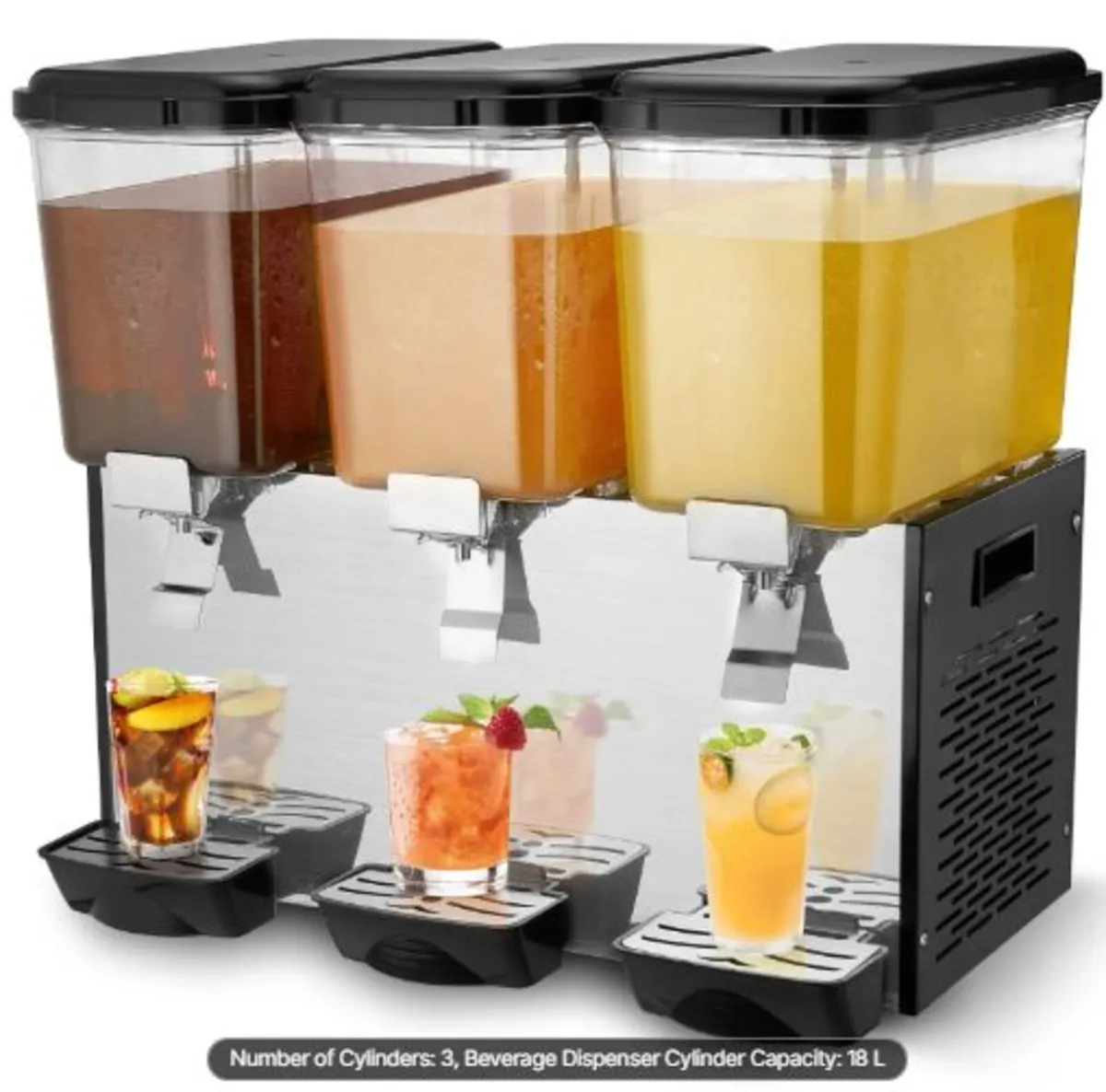 Commercial Beverage Dispenser, 3 Tanks 18 L Per - Image 1