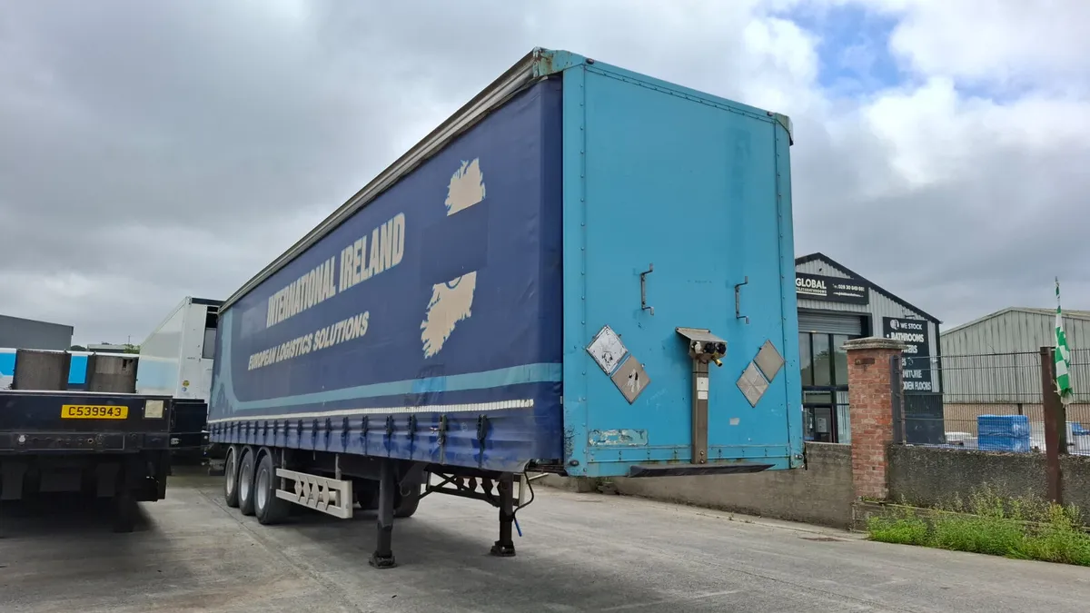 2012 Montracon 3 axle Curtain Trailer ROR Drums, - Image 1