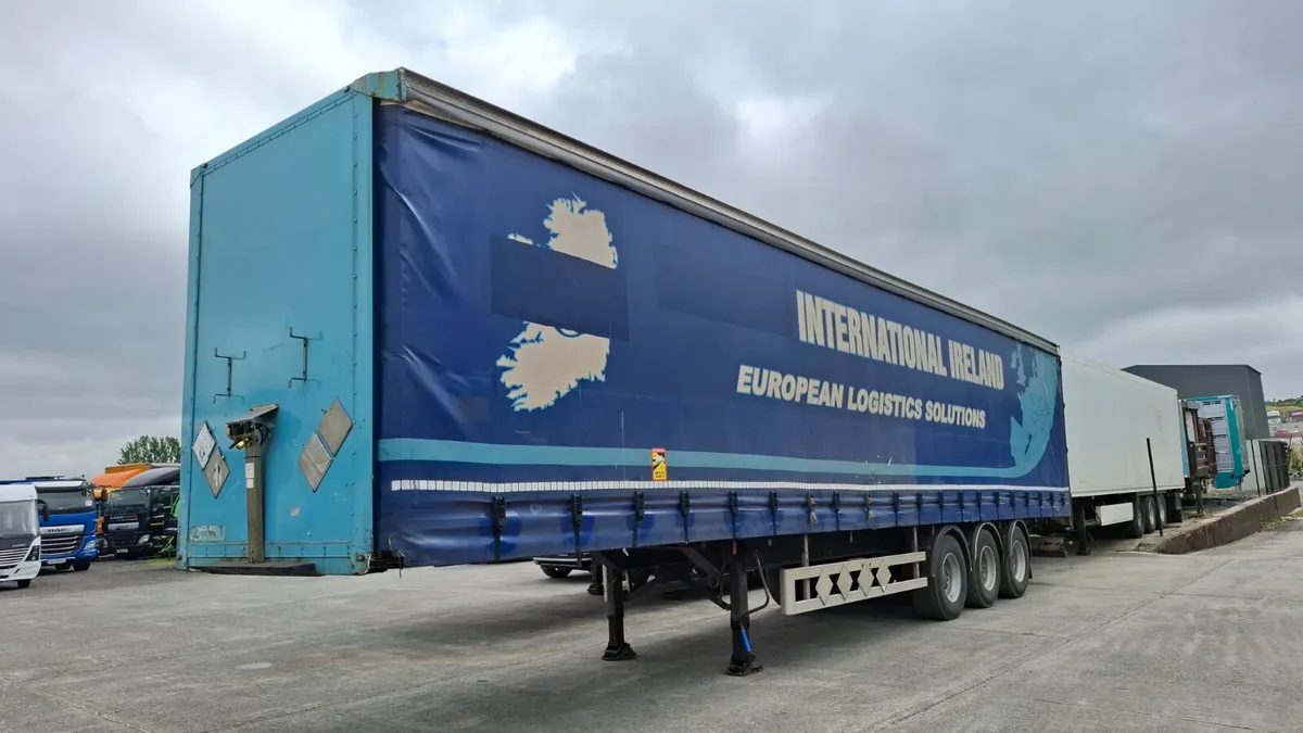 2012 Montracon 3 axle Curtain Trailer ROR Drums, - Image 2