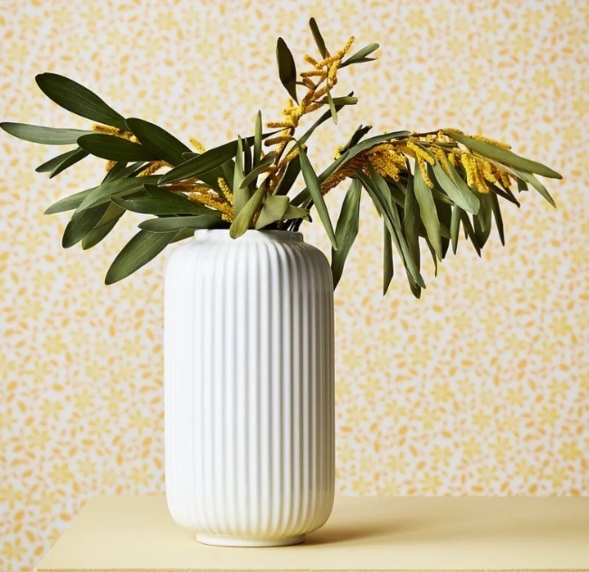 Stilren, IKEA - white vase, 22cm high - Image 1