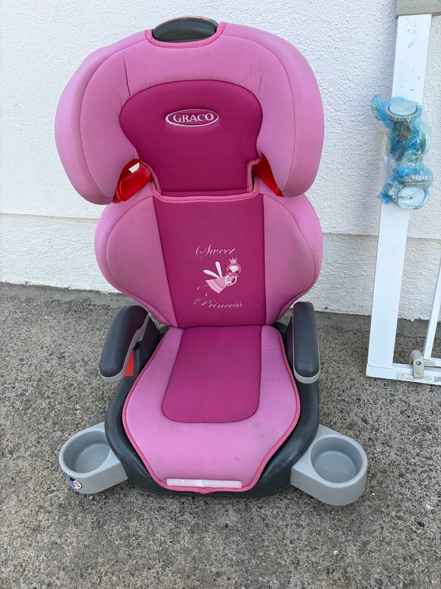 car seat graco 15-36 kg + safety gate for kids - Image 2
