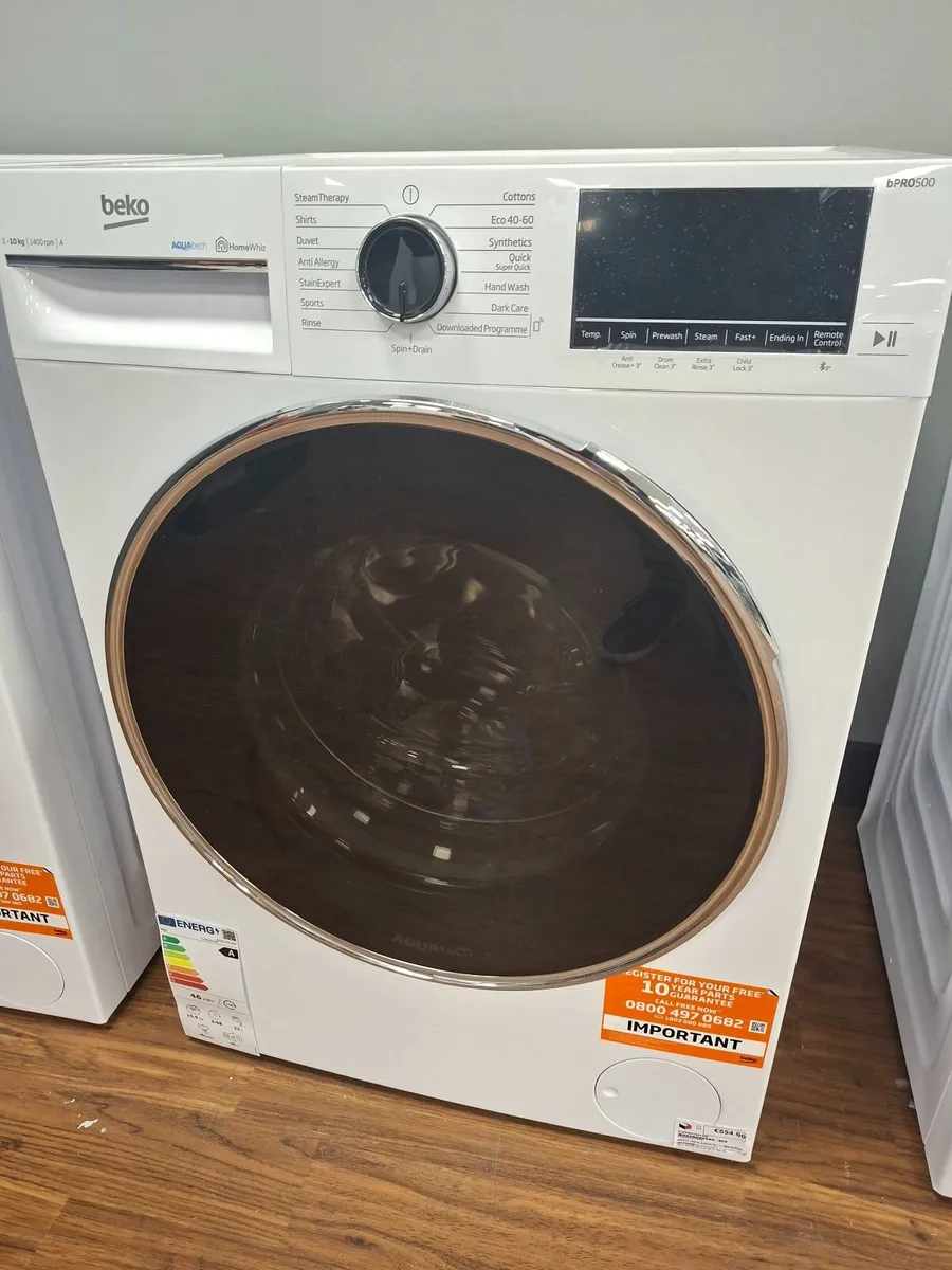 BEKO B5W51041AW 10kg 1400 Spin Washing Machine - Image 1