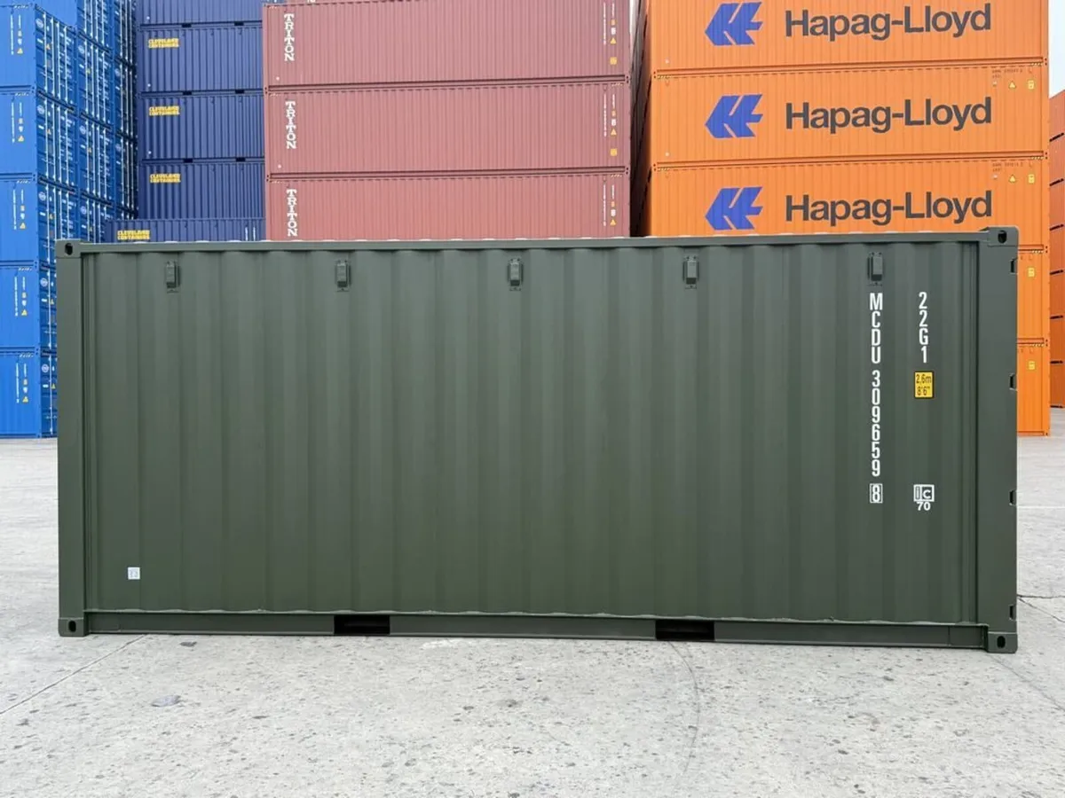 NEW 20FT Shipping Container Green - Image 4