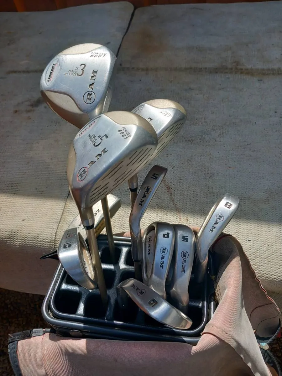 Ram golf clubs and Dunlop golf bag - Image 2