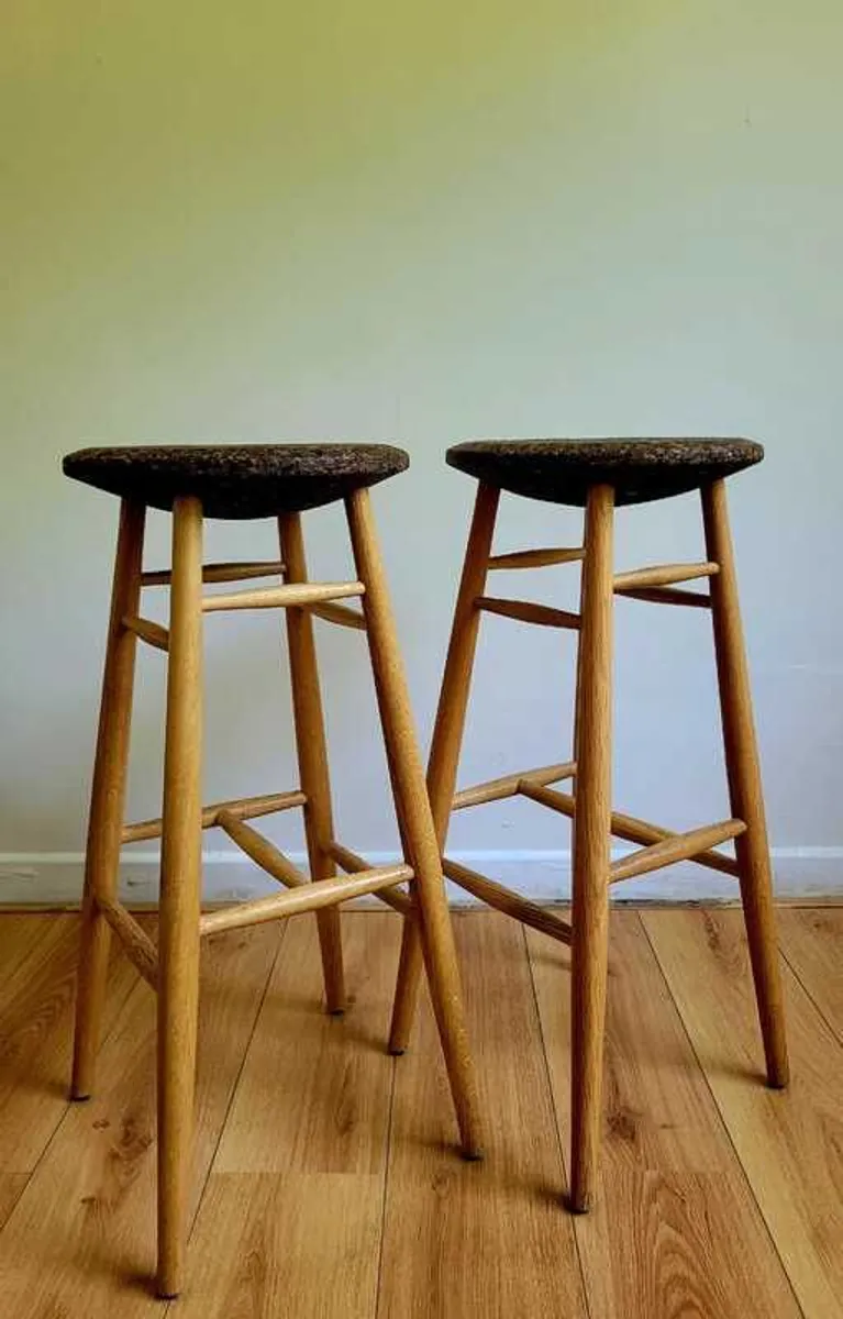 Pair of Bar Stools by Lars Beller Fjetland Ex-Showroom - Image 1