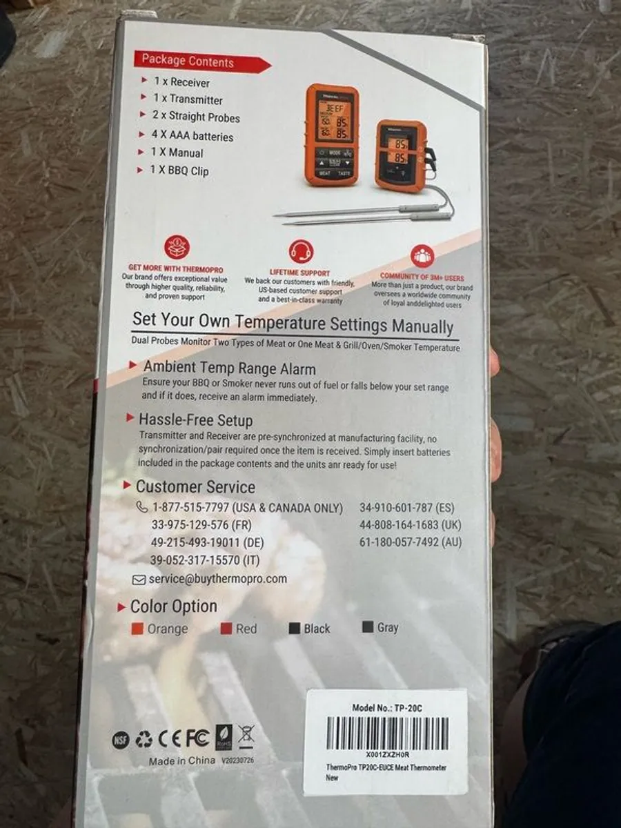 Meat & BBQ wireless thermometer ThermoPro TP20C - Image 2