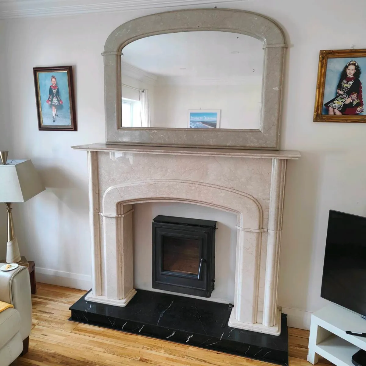 Marble fireplace surround - Image 2