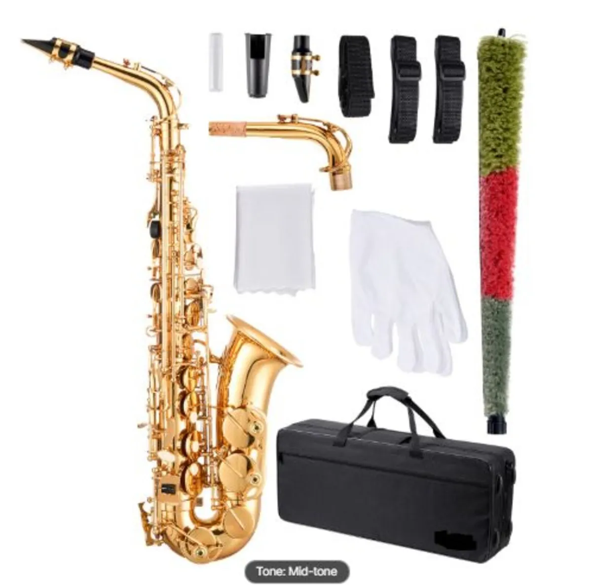 Alto Saxophone, E Flat, Brass Saxophone Beginner - Image 1