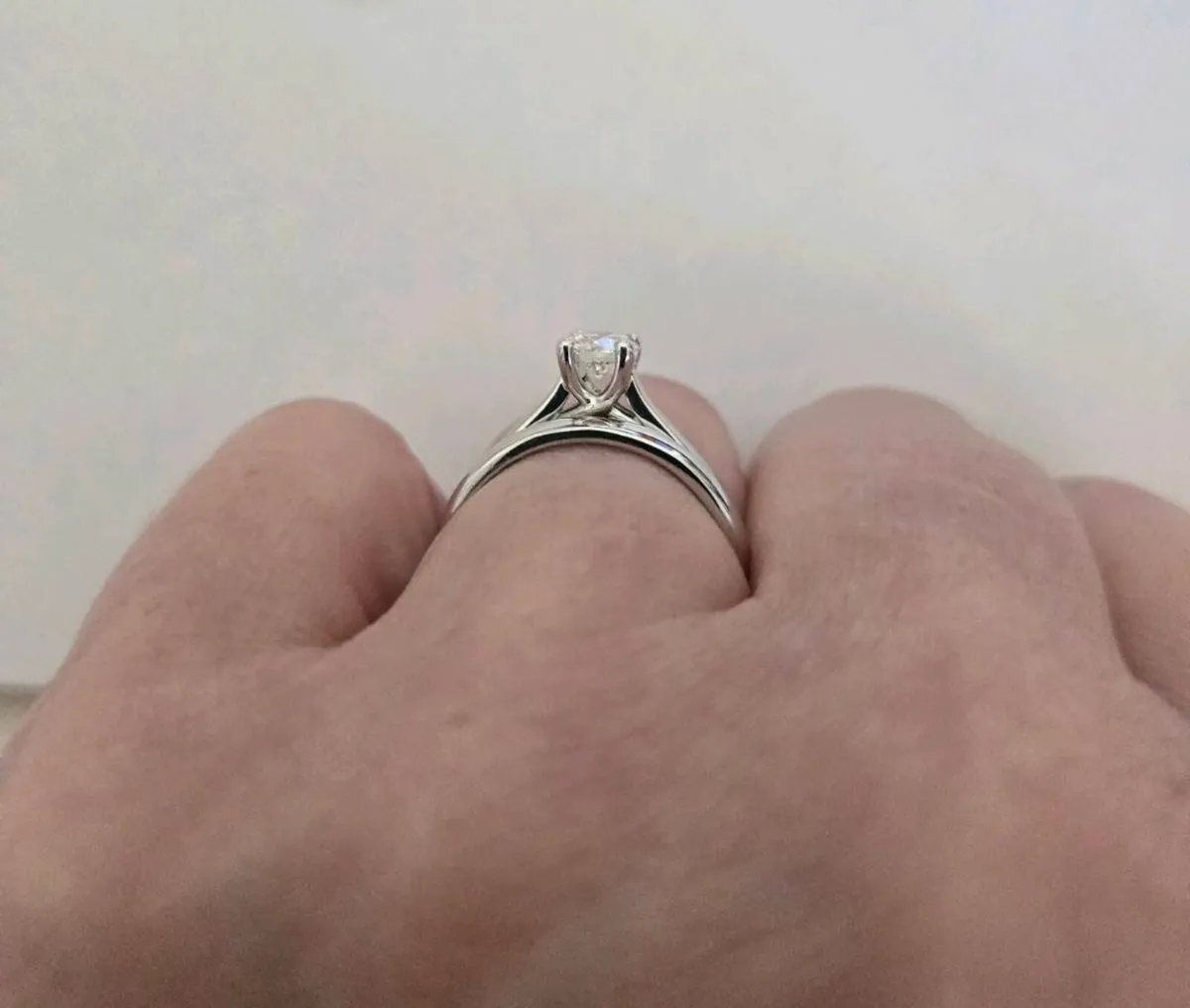 18 Ct White Gold Diamond Engagement Ring set 18 Ct - Image 3