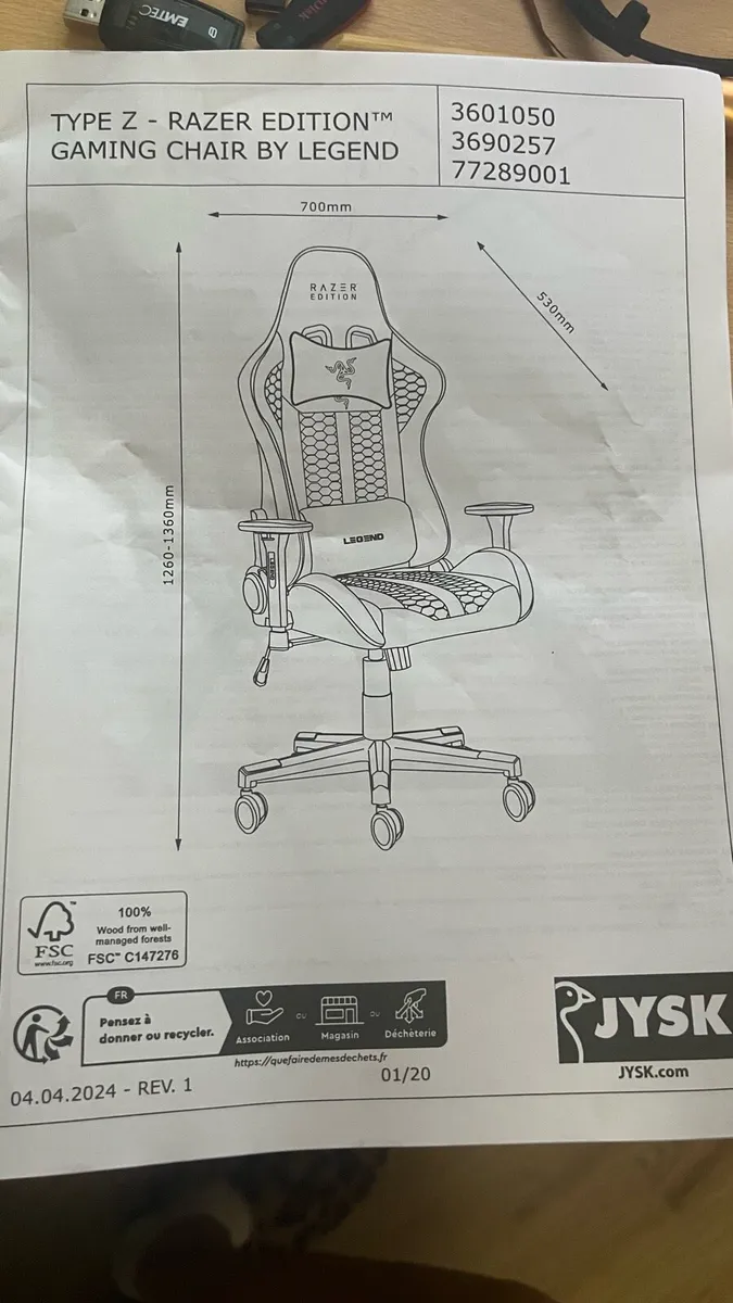 Razer Edition Gaming Chair by Legend - Image 4
