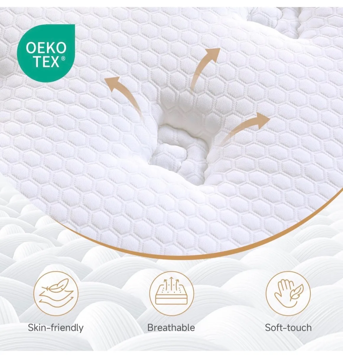 King size Mattress,5FT Orthopaedic Medium-Firm Kin - Image 2