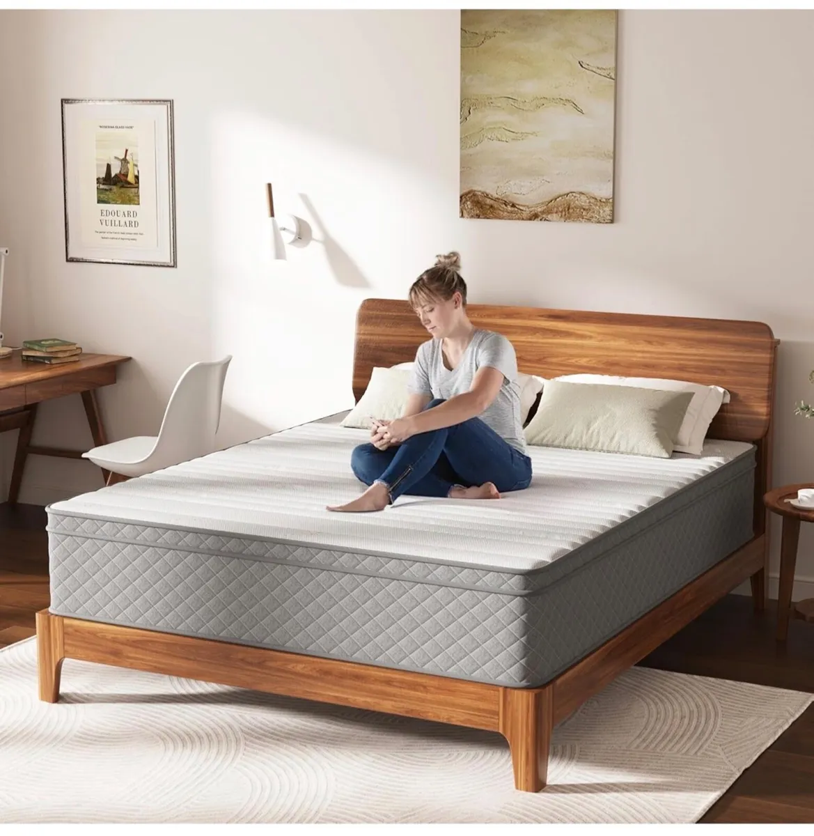 12 Inch King Size Mattress Medium Firm, OEKO-TEX C - Image 2