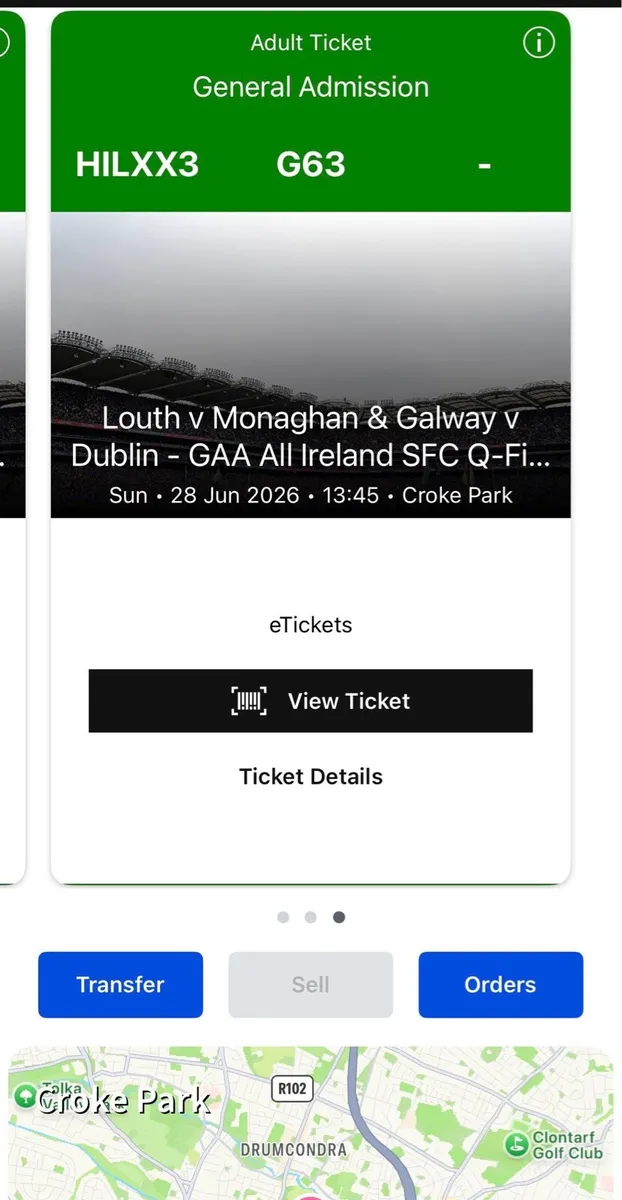Hill 16 tickets GAA QF Sunday 28th - Image 2