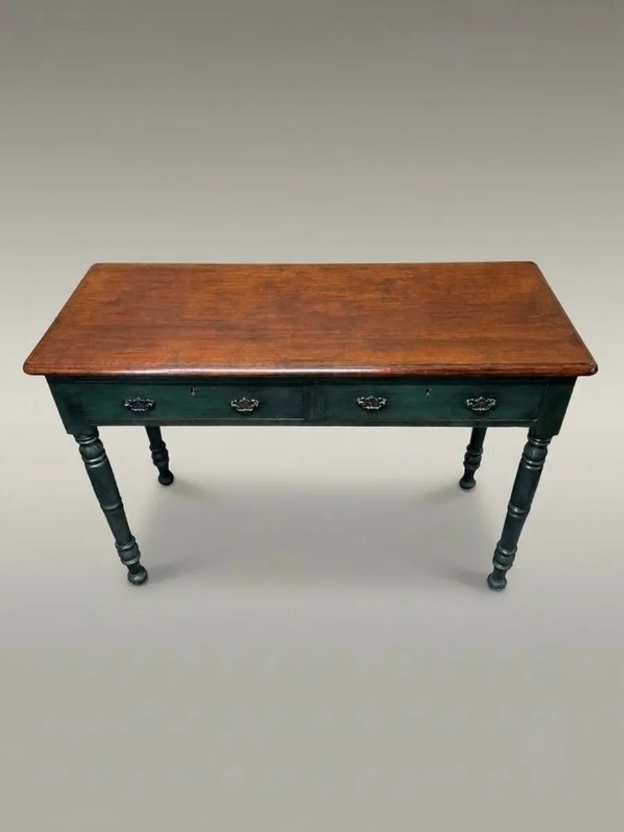 19th Century Painted Mahogany Console Table - Image 4