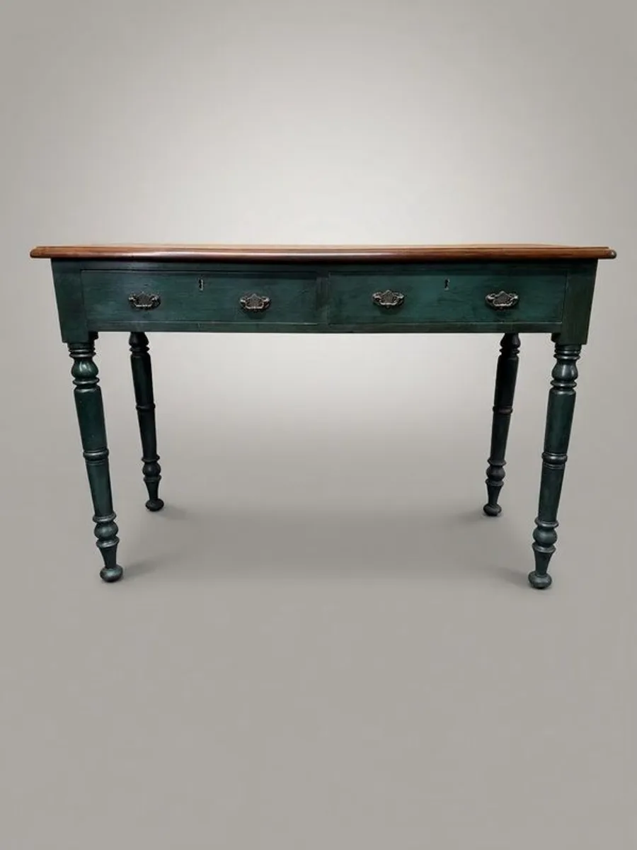 19th Century Painted Mahogany Console Table - Image 1