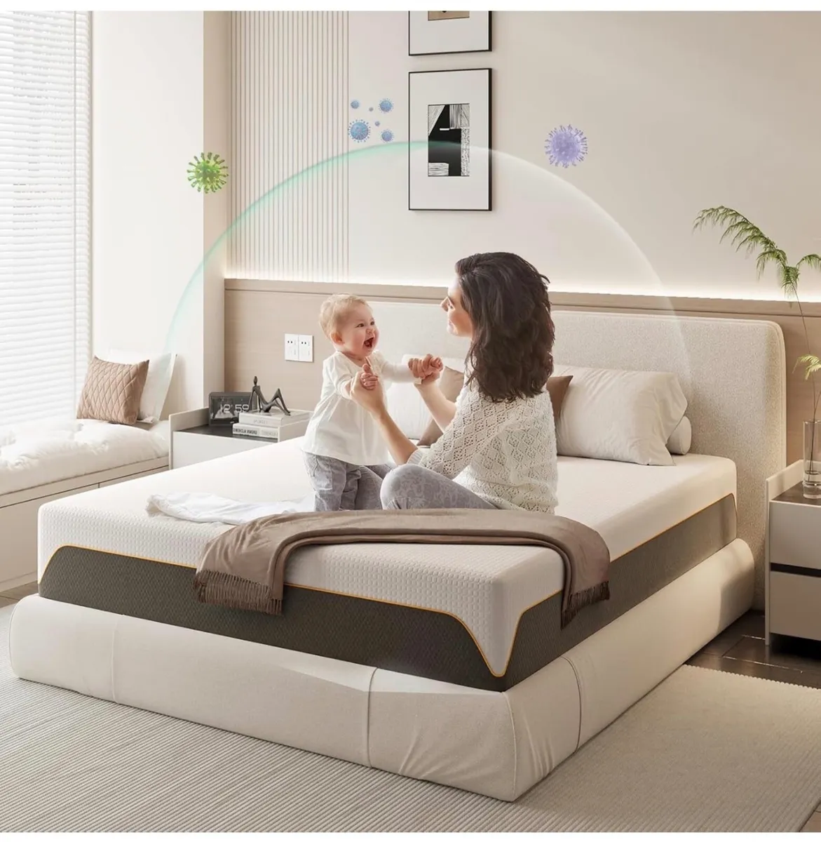 Memory Foam Mattress, 5FT King Mattress, Medium Fi - Image 1