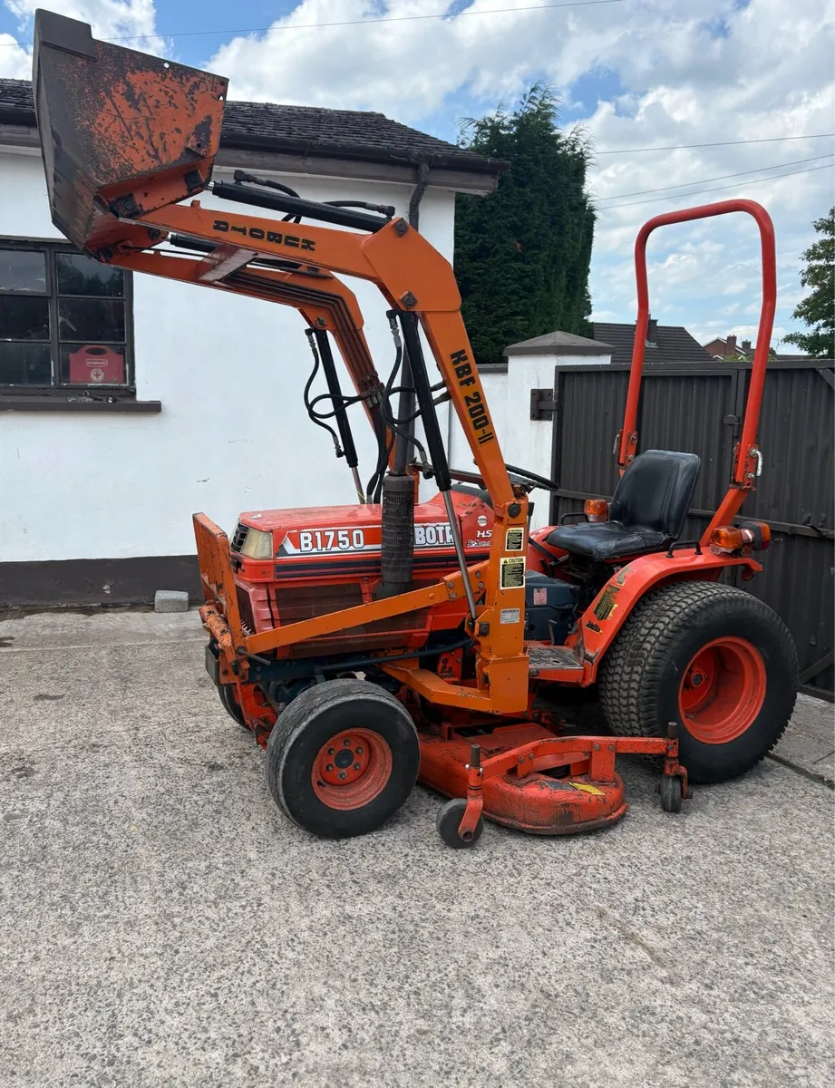 Kubota Tractor Mower with Loader - Image 1