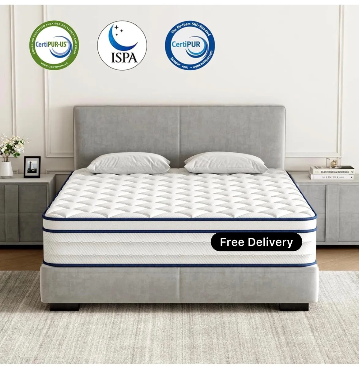 King Mattress 5FT, Memory Foam and 7-Zone Pocket S - Image 1