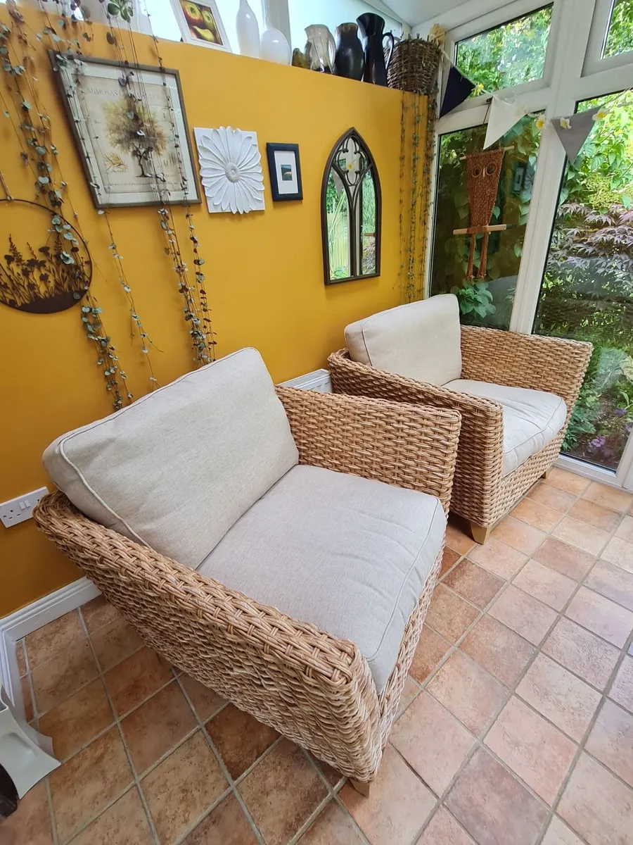 Rattan conservatory set - Image 3