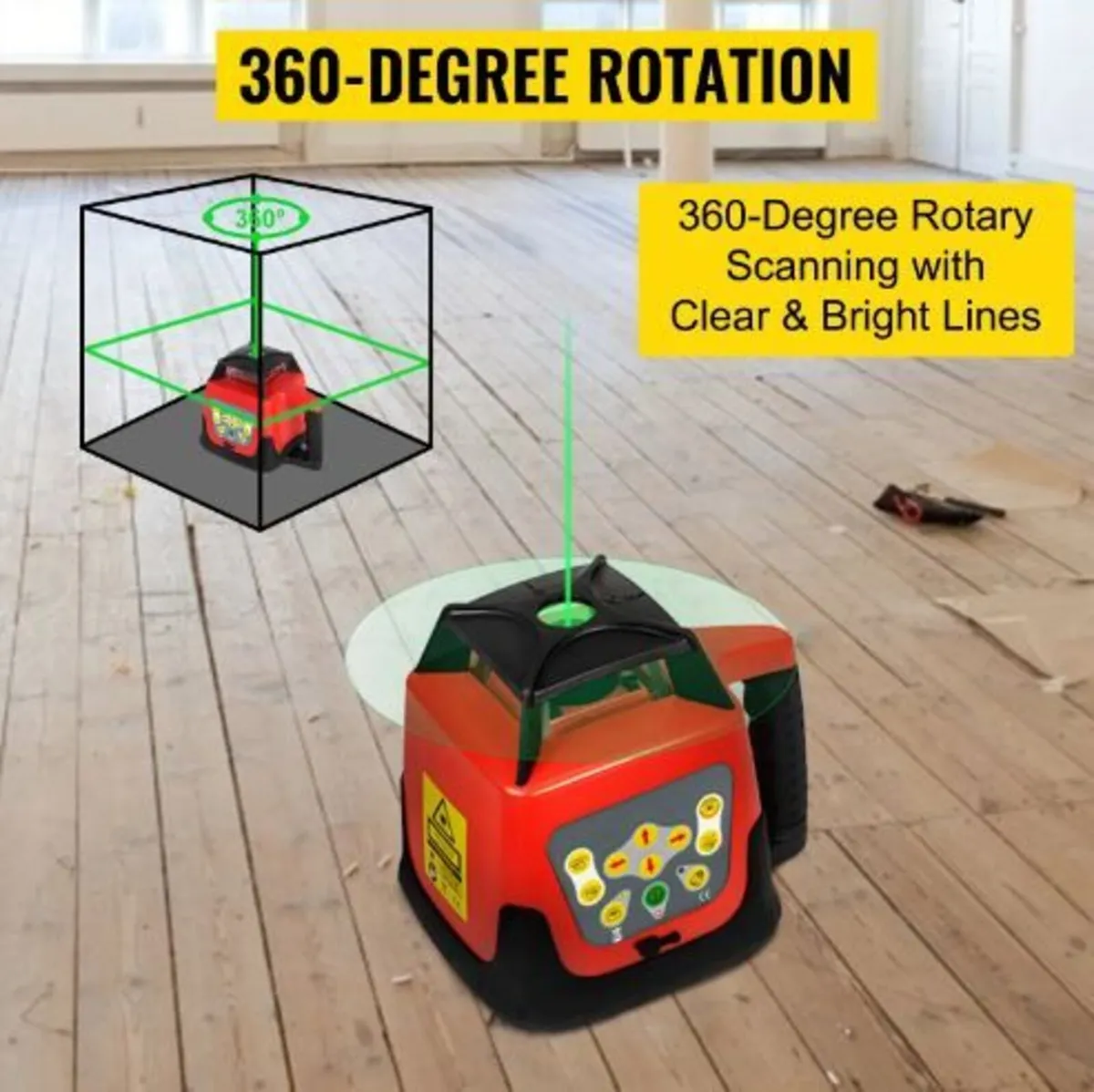 Green Rotary Laser Level Kit with Adjustable - Image 4